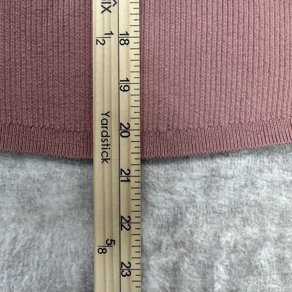 Faherty Shirt Womens Large Mauve Henley Long Sleeve Cashmere Blend WYC0006-MVE - Picture 8 of 8